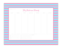 Powder Blue & Carnation Weekly Planner