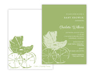 Pram Baby Shower Invitation