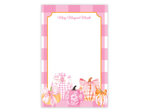 Preppy Pumpkin Patch Notepad