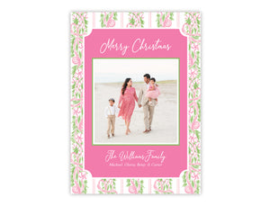 Holiday Card: Preppy Peppermints Pink