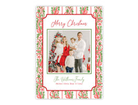 Holiday Card: Preppy Peppermints Red