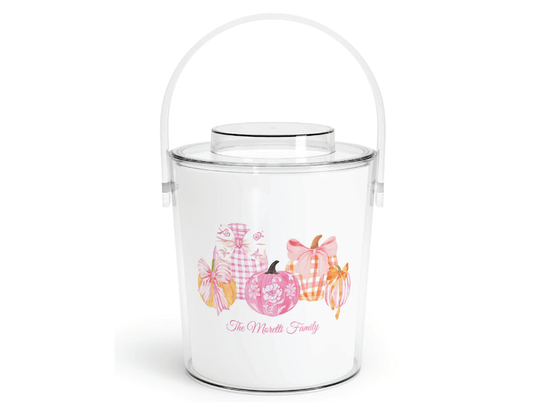 Preppy Pumpkin Patch Acrylic Ice Bucket