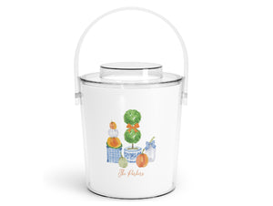 Pumpkin Topiary Acrylic Ice Bucket
