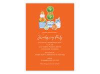 Pumpkin Topiary Invitation