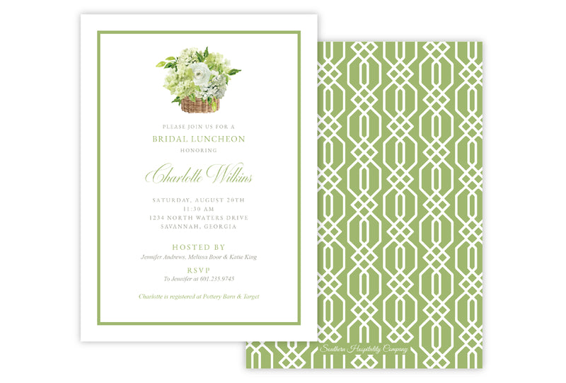 Rattan Botanical Invitation