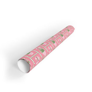 Carnation Christmas Gift Wrap Roll