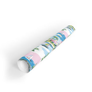 Seaside Social Gift Wrap Roll