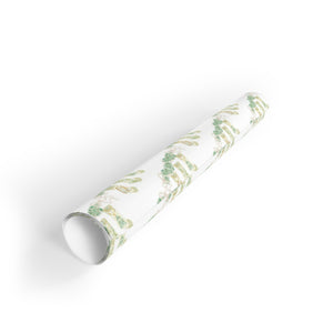 Blue Floral Gift Wrap Roll