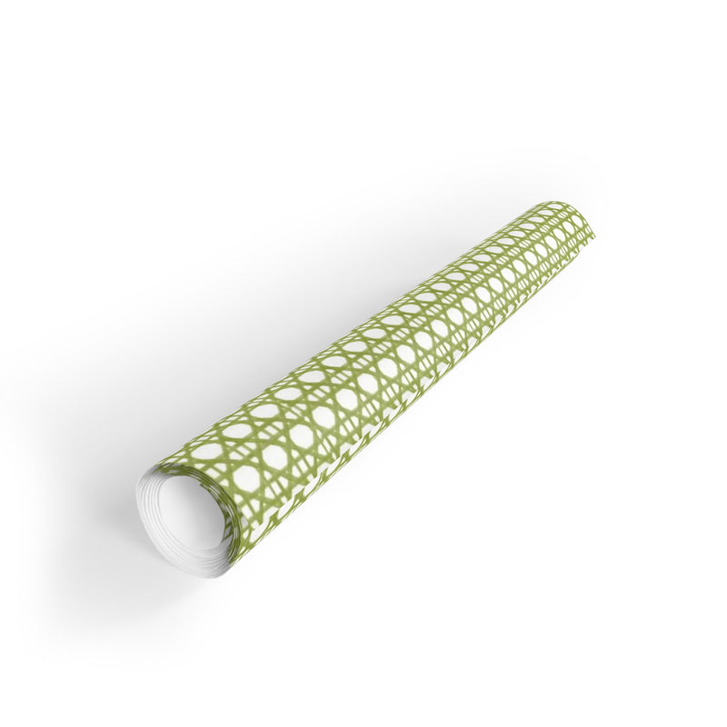 Cane Blue or Green Gift Wrap Roll