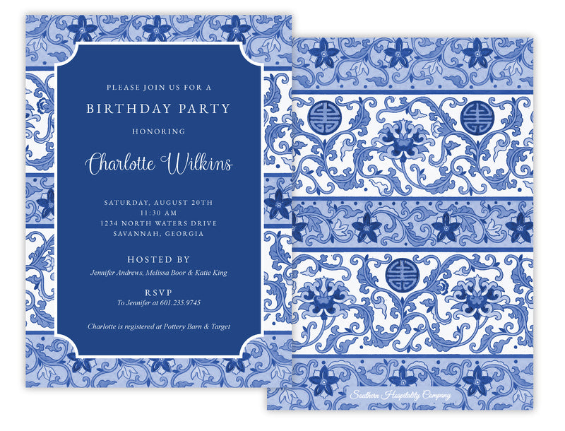 Royal Chinoiserie Invitation