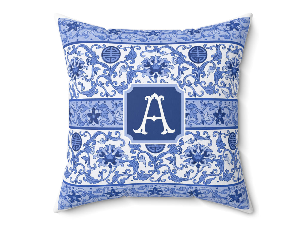 Royal Chinoiserie Personalized Pillow