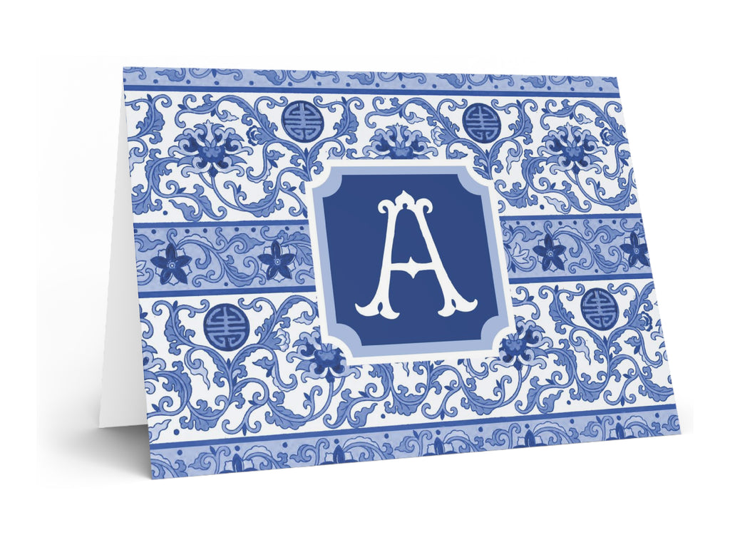 Royal Chinoiserie Fold-Over Stationery