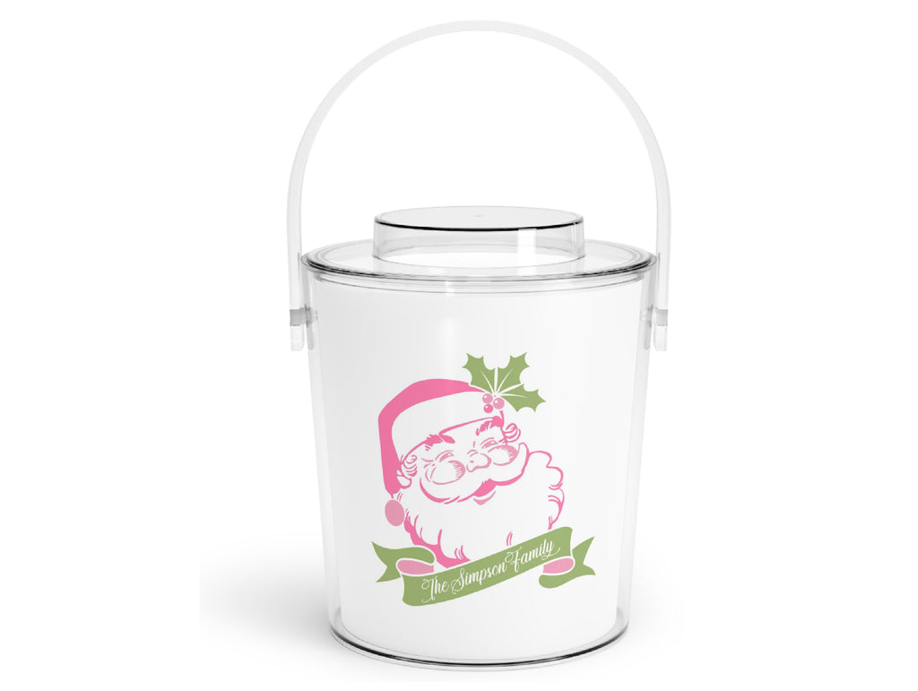 Sassy Santa Acrylic Ice Bucket