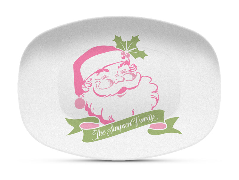 Sassy Santa Shatterproof Platter