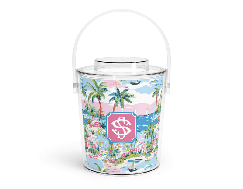 Seaside Social Acrylic Ice Bucket