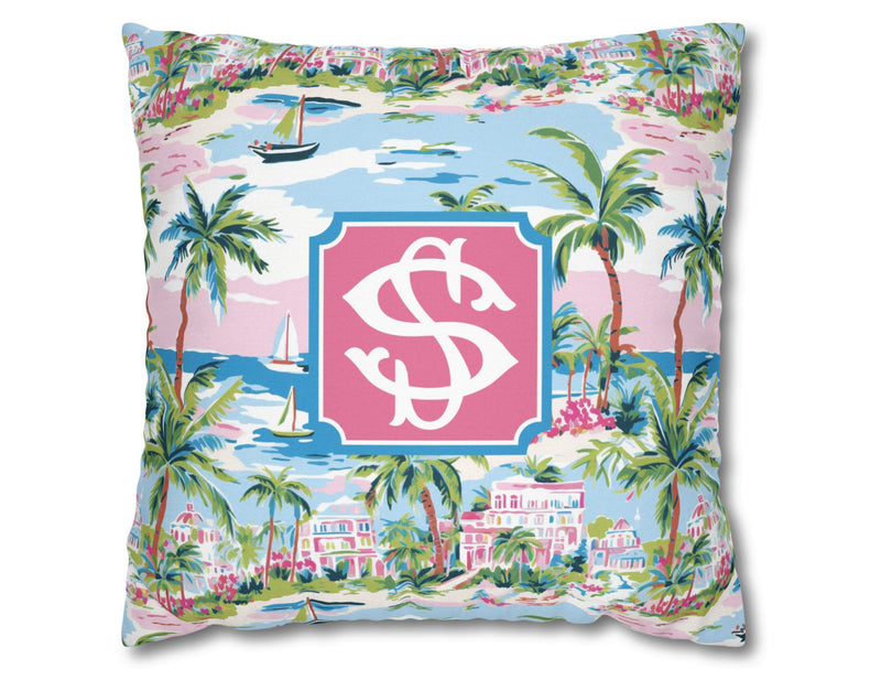 Seaside Social Personalized Pillow
