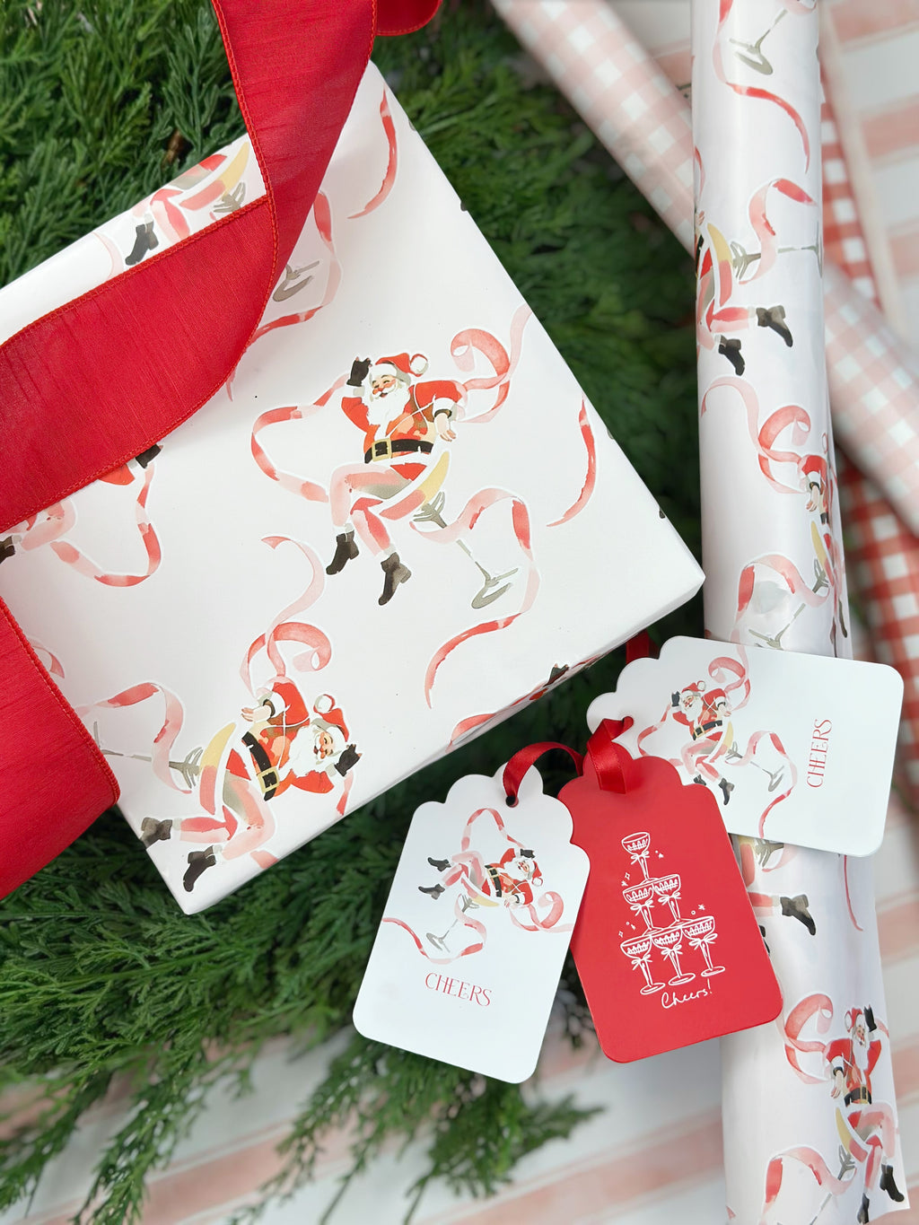 Sippin' Santa Gift Wrap Roll