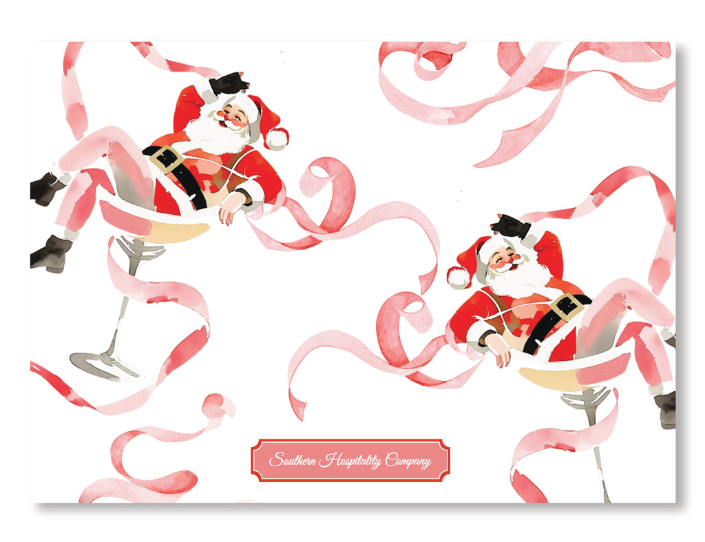 Sippin' Santa Holiday Card