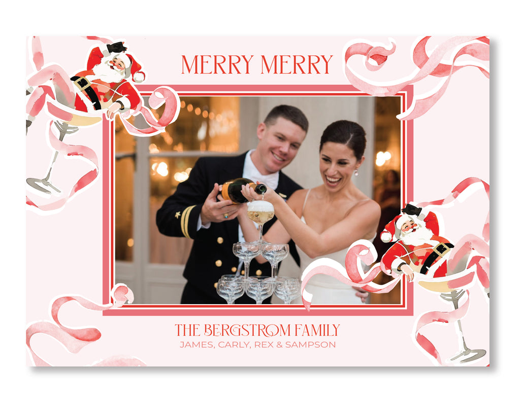 Sippin' Santa Holiday Card