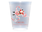 Sippin' Santa Personalized Frosted Cups