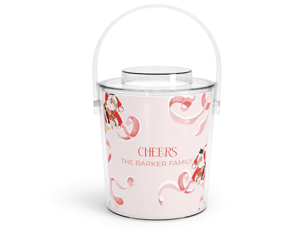 Sippin' Santa Acrylic Ice Bucket