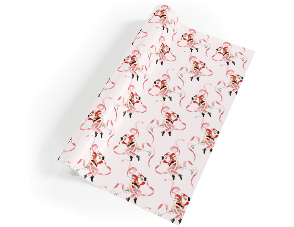Sippin' Santa Gift Wrap Roll