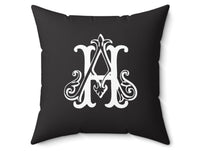 Black Personalized Pillow