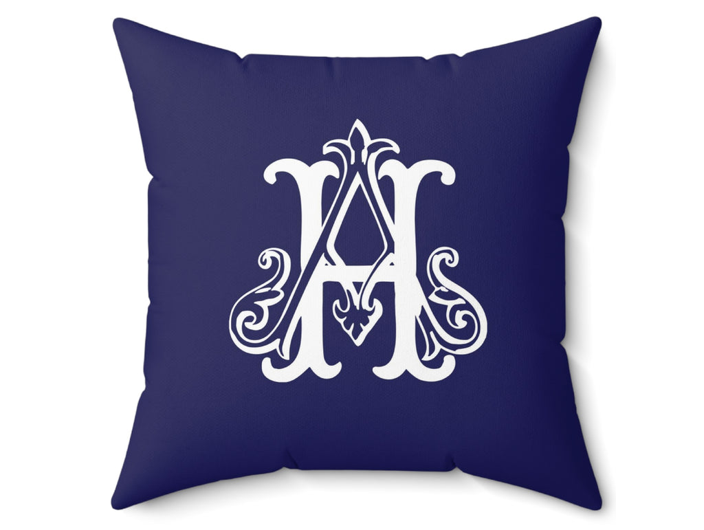 Navy Personalized Pillow