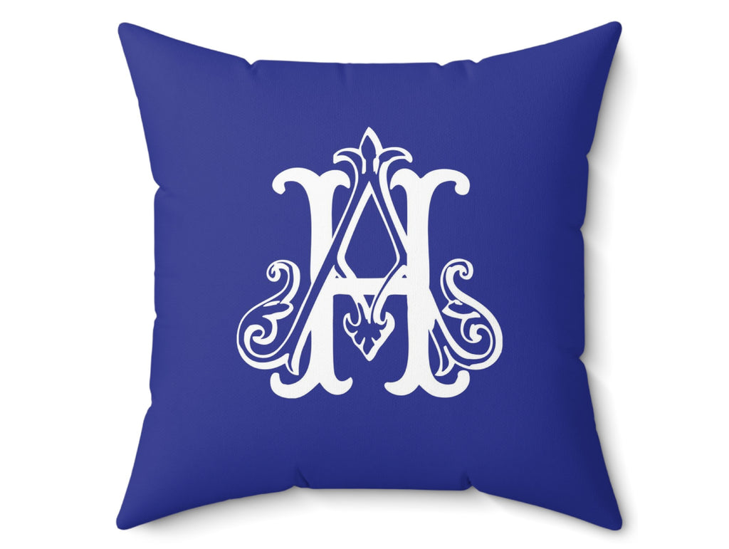 Royal Blue Personalized Pillow