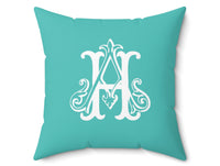 Turquoise Personalized Pillow