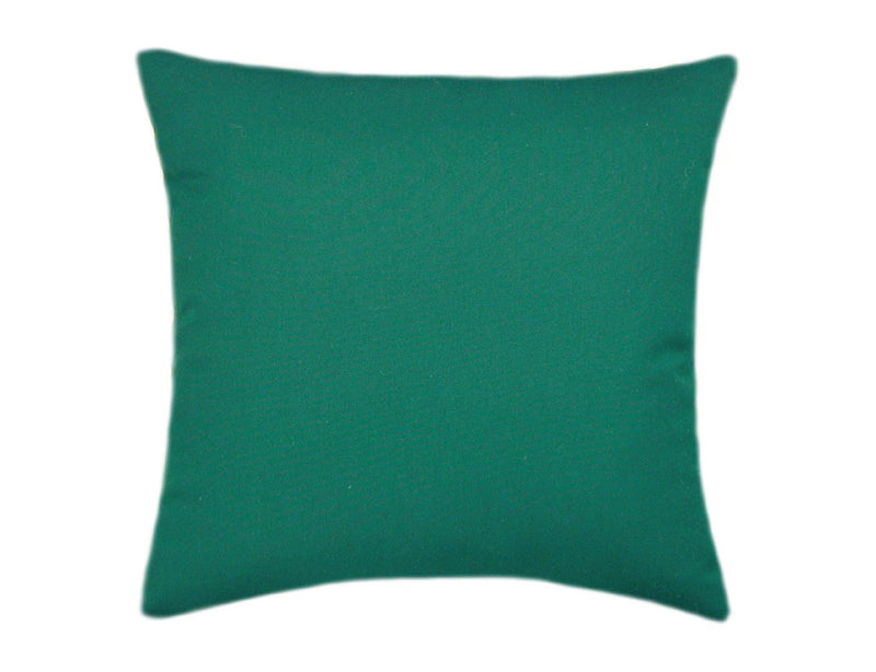 Solid Emerald Green Canvas Pillow Cover