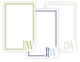 Stacked Monogram Notepad