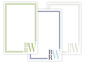 Stacked Monogram Notepad