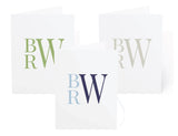 Stacked Monogram Stationery