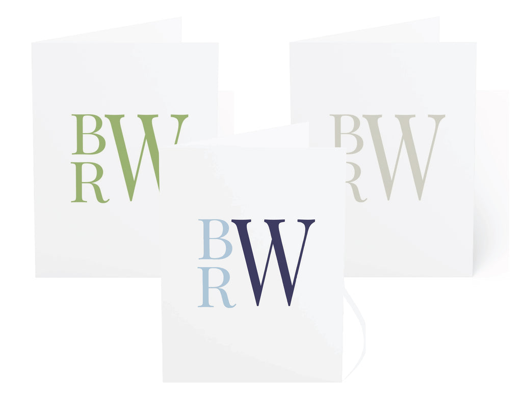 Stacked Monogram Stationery