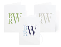 Stacked Monogram Stationery