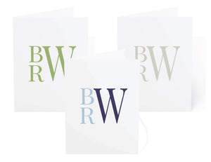 Stacked Monogram Stationery
