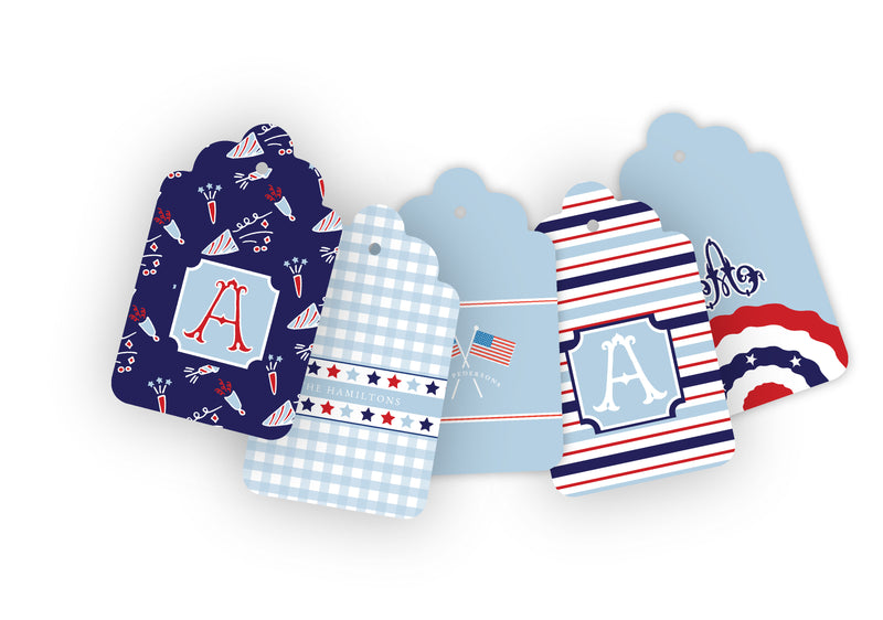 Stars & Stripes Collection Gift Tags, Set of 20