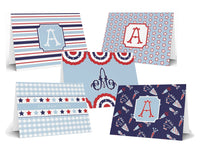 Stars & Stripes Collection Fold-Over Stationery