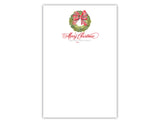 Tartan Bow Wreath Notepad