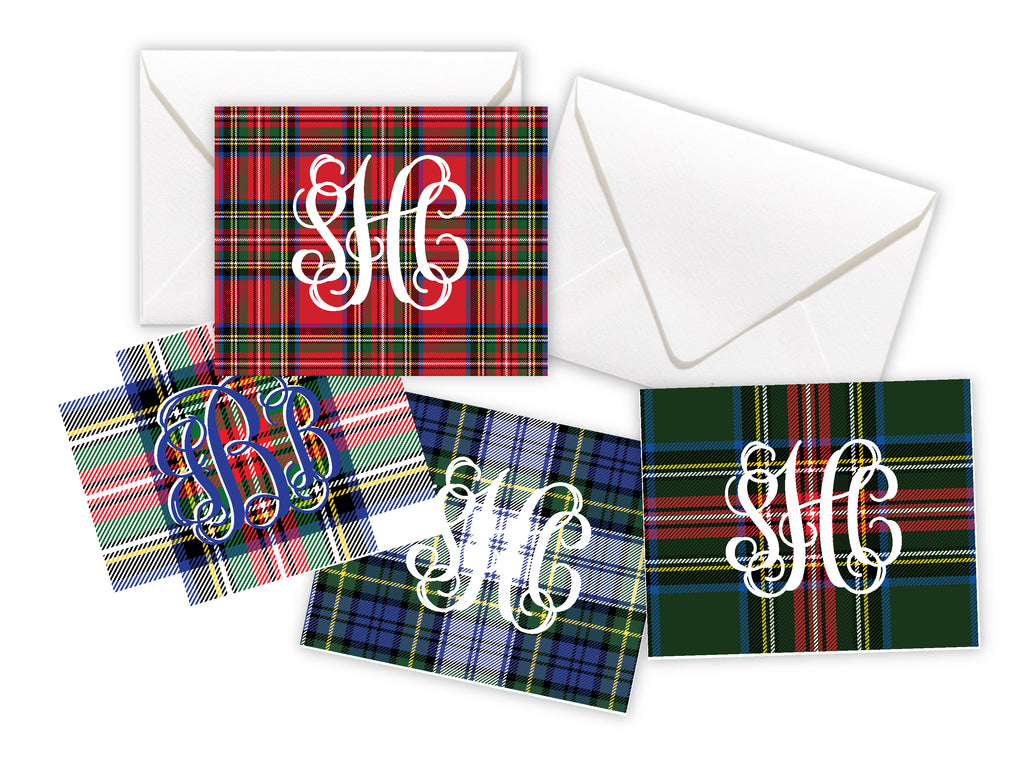 Tartan Plaid Enclosure Cards