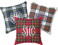 Tartan Plaid Personalized Pillow