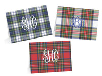Tartan Plaid Fold-Over Stationery