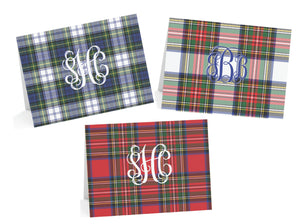 Tartan Plaid Fold-Over Stationery