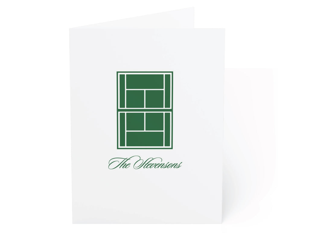Tennis Court Fold-Over Stationery