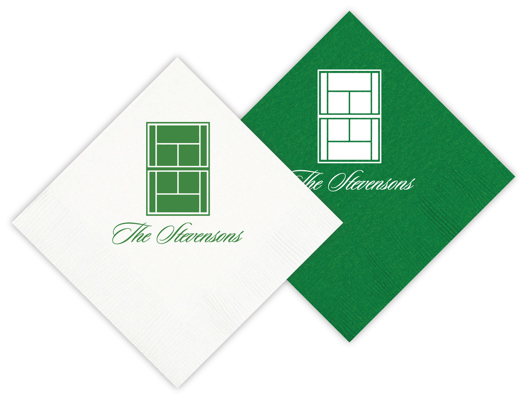Tennis Court Cocktail Napkins