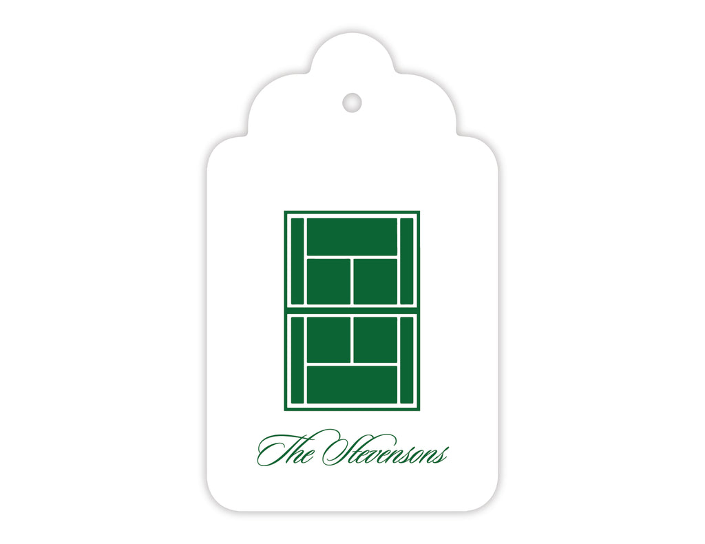 Tennis Court Gift Tags, Set of 20