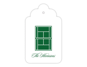Tennis Court Gift Tags, Set of 20
