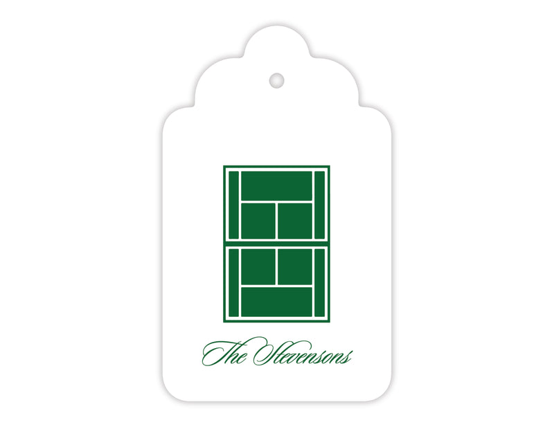 Tennis Court Gift Tags, Set of 20