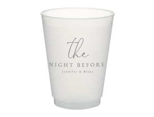 Rehearsal Dinner The Night Before Frosted Cups, 9oz-24oz